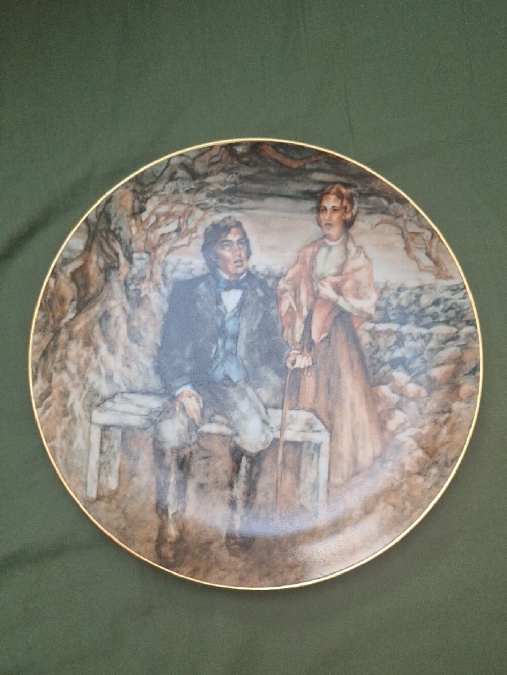 Jane Eyre Collector Plate The Yorkshire Brontes by Royal Orleans 1980s
